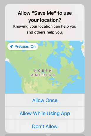 Allow your location